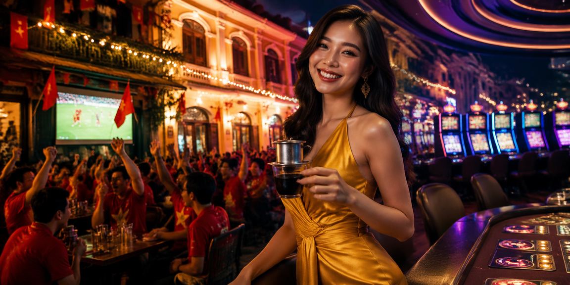 Giao diện di động chơi casino kèm cafe tại Hà Nội